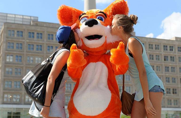 Mozilla Free Hugs Aktion Berlin